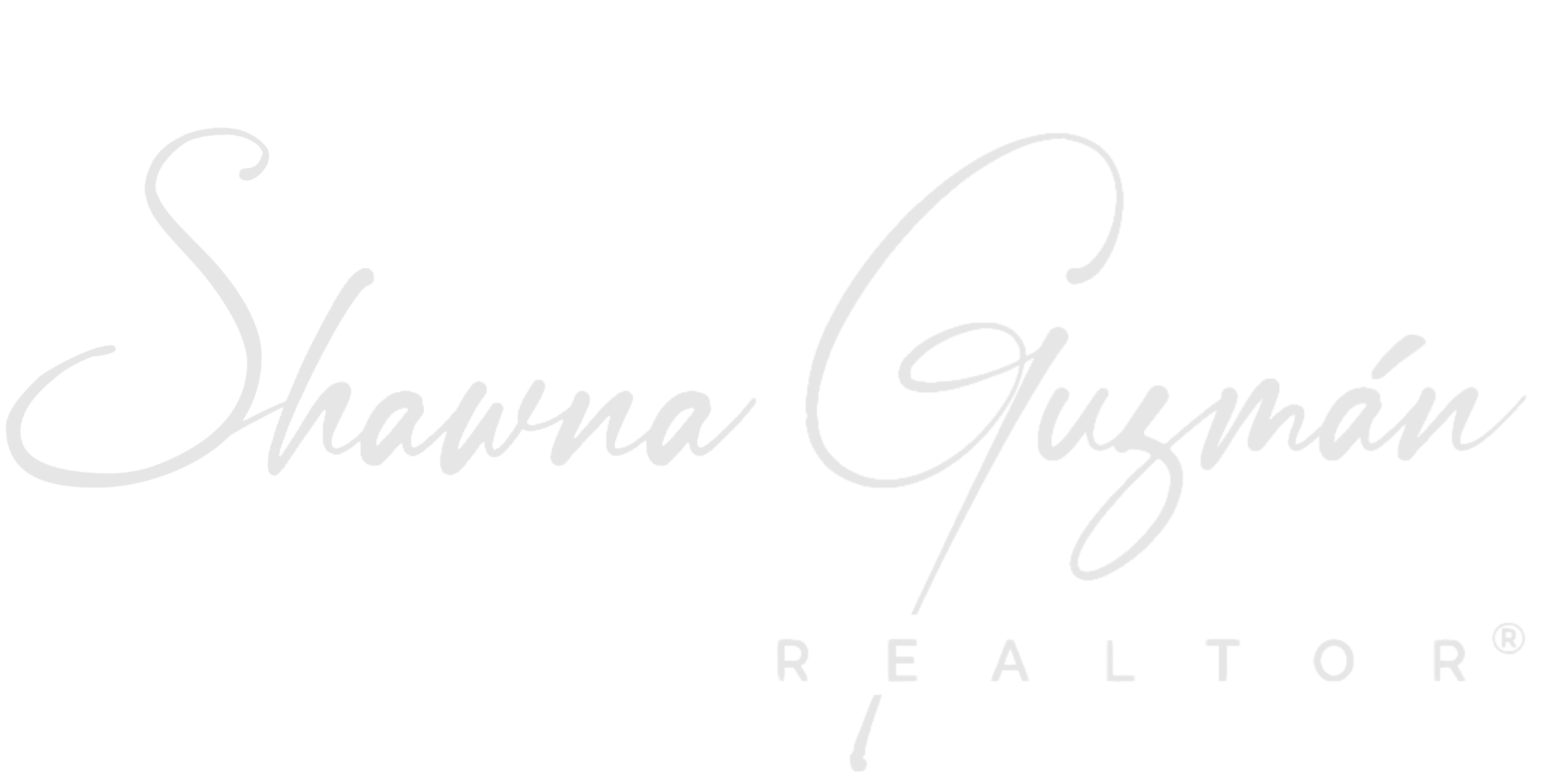 Shawna Guzmãn logo in white