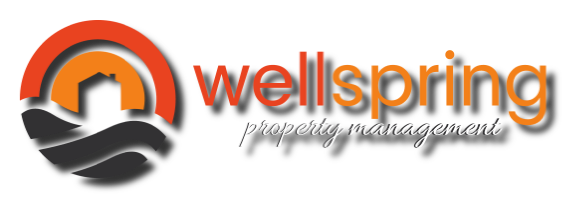 Wellspring Property Management logo in white